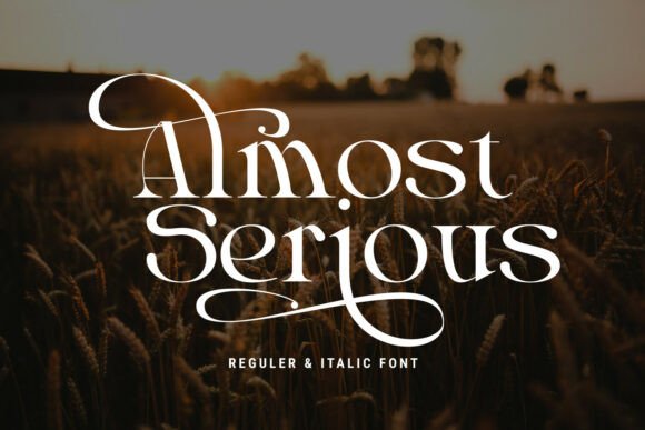 Almost Serious Font: A Modern Serif for Crafters