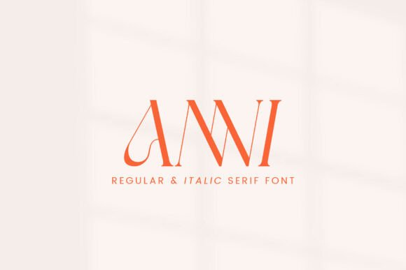 Anni: A Modern Serif Typeface for Editorial Design