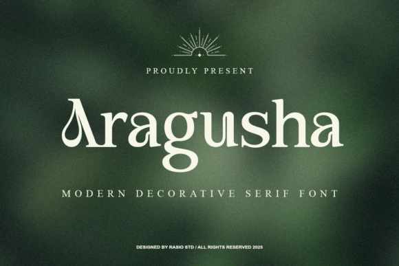 Aragusha: The Elegant Serif Font for Crafters