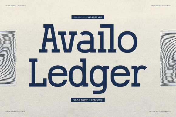 Availo Ledger: A Bold Slab Serif Typeface for Web Design