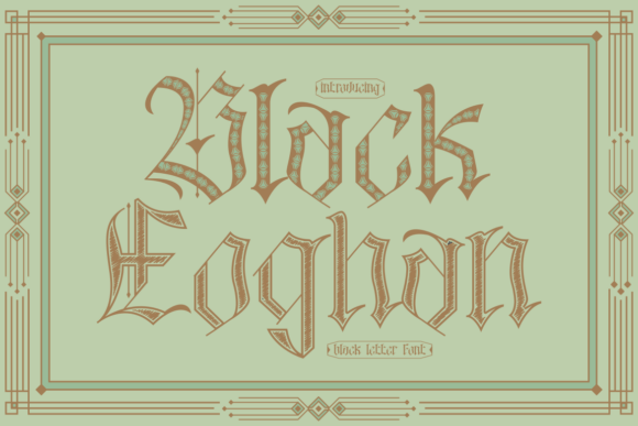 Black Eoghan Font for Branding