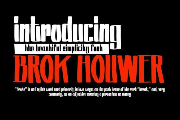 Brok Houwer Font: Bold Branding for Small Business