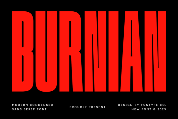 Burnian: A Bold Sans Serif Font for Crafters
