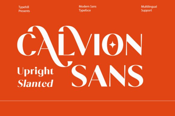 Calvion Sans: A Modern Typeface for Branding