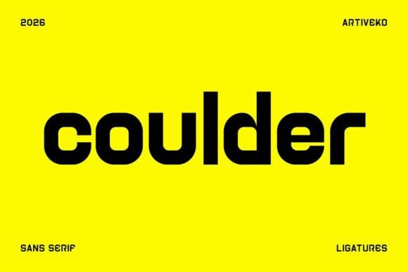 Coulder: A Fresh Sans Serif Font for Makers