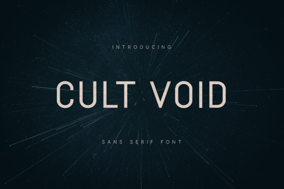 Cult Void: A Modern Sans Serif Font for Editorial Clarity