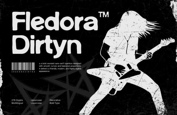 Fledora Dirtyn: A Bold Sans Serif Font for Campaigns