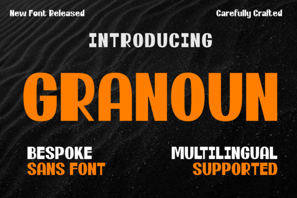 Granoun: A Bold Typeface for Modern Web Design