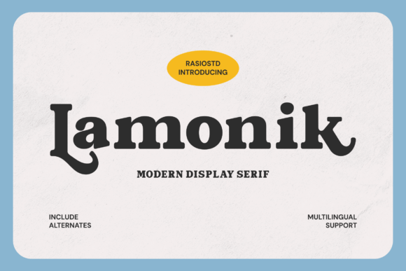 Lamonik Typeface: Bold Serif for Branding