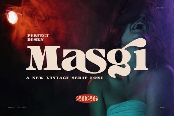 Masgi Typeface: Calm Editorial Design