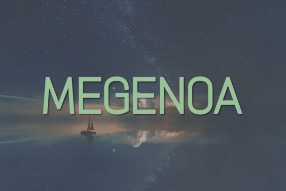Megenoa: A Modern Sans Serif Typeface for Editorial Design