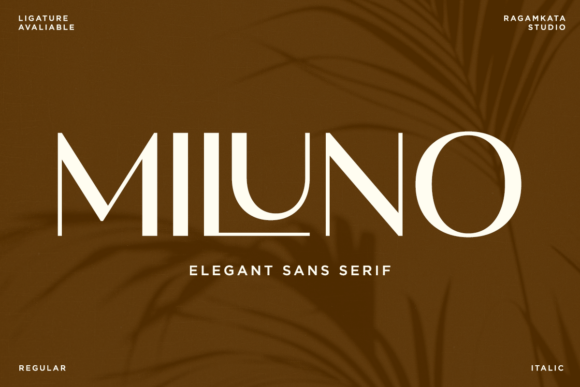 Miluno: A Refined Sans Serif Typeface for Modern Editorial Design