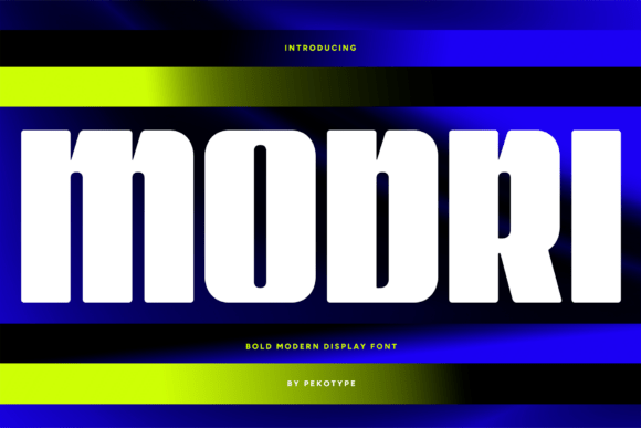 Modri: A Bold Sans Serif Typeface for Modern Branding