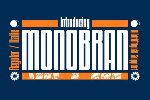 Monobran: A Bold Sans Serif Typeface for Modern Editorial Design