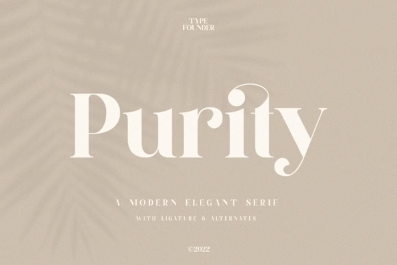 Purity Serif Font for Elegant Handmade Designs