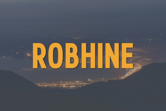 Robhine: A Modern Sans Serif Font for Makers