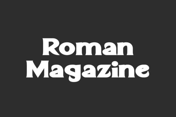 Roman Magazine: A Bold Serif Typeface for Web Design