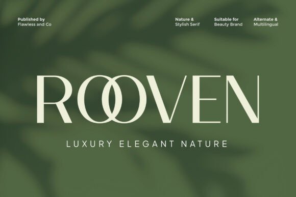 Rooven: The Serif Font That Elevates Campaign Design