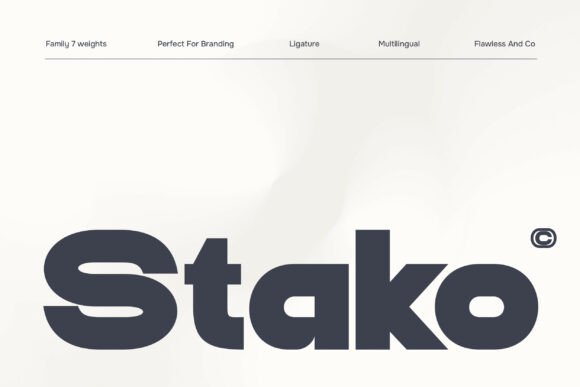 Stako: A Clean Sans Serif Font for Modern Branding
