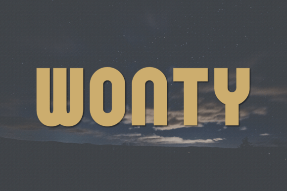 Wonty: A Modern Sans Serif Typeface for Web Design