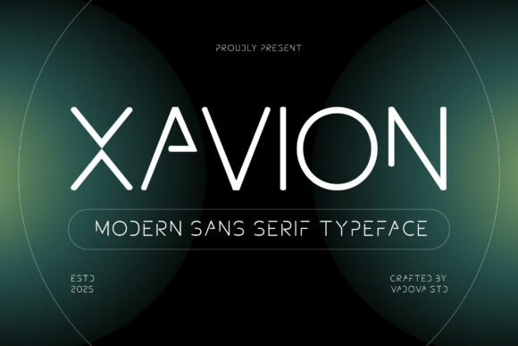 Xavion: A Futuristic Sans Serif Font for Editorial Design